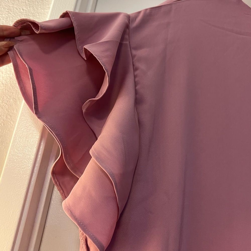 City chic mauve dress